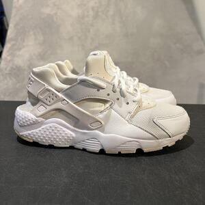 Nike Air Huarache Shoes Youth Size 7Y White Triple White Sneakers 654275-110